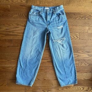 Levi's Baggy Dad Loose Distressed Mid High Rise Jeans 29